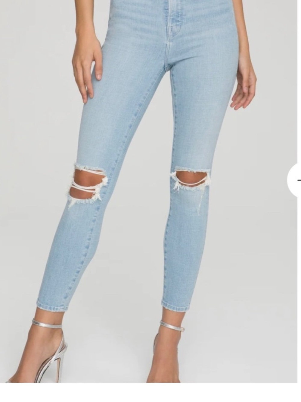 Good American Light Blue High-Rise Skinny Jeans